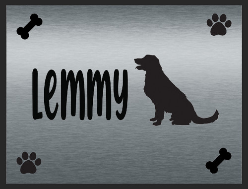 Personalised dog plaque kennel - plaque,