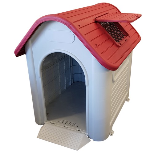Plastic dog kennel house - plastic,