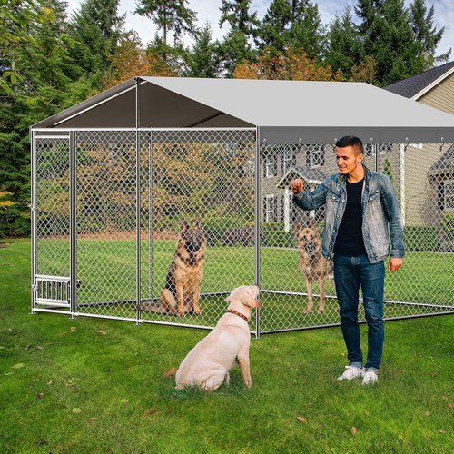 10x10x7ft outdoor dog kennel - 10x10x7ft,