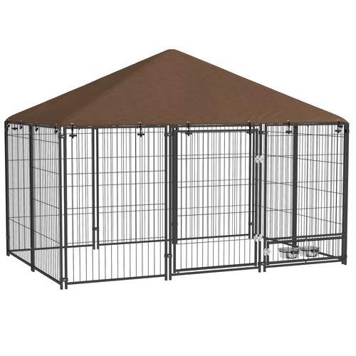 Outdoor dog kennel puppy play - kennel,