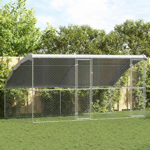 Dog kennel silver - dog,