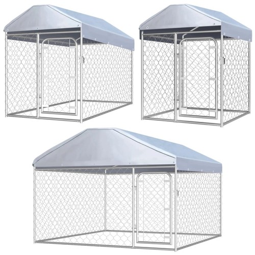 Outdoor metal dog - dog, kennel