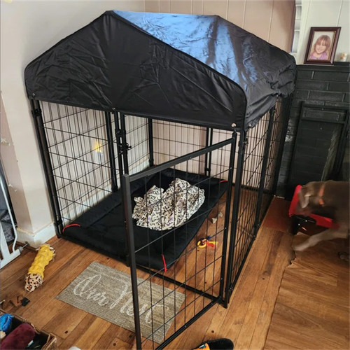 Outdoor metal dog - metal, kennel
