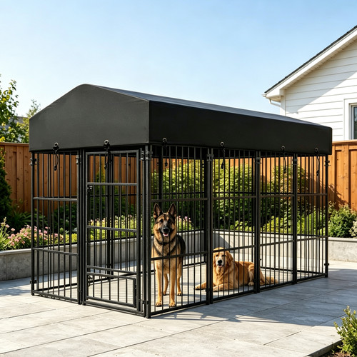 Heavy duty welded dog kennel - welded,