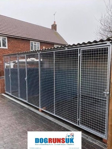 Dog kennel galvanized 12ft - kennel, x